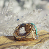 Knotted Ring in Mint: Alternate View #2
