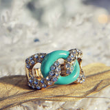 Knotted Ring in Mint: Alternate View #1
