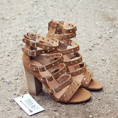 Knox Strappy Heel in Caramel
