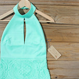 Ancient Lace Dress in Mint: Alternate View #3