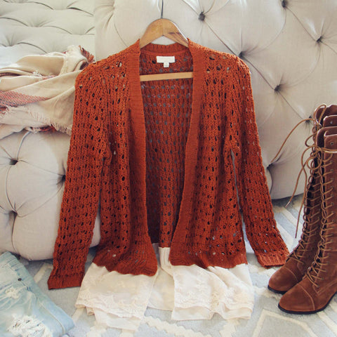 Lace & Copper Sweater
