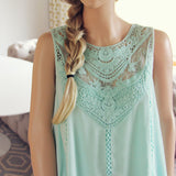 Lace Gypsy Dress in Sage: Alternate View #2