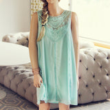 Lace Gypsy Dress in Sage: Alternate View #1