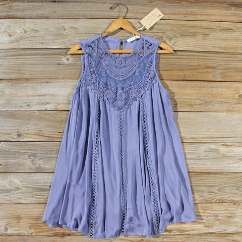Lace Gypsy Dress in Slate