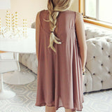 Lace Gypsy Dress in Taupe: Alternate View #3