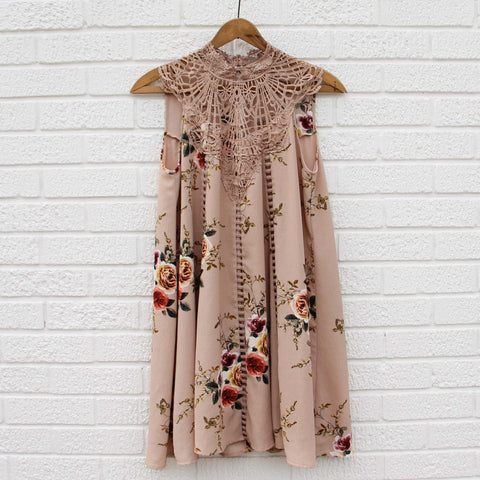 Lace Gypsy Dress in Desert Flower