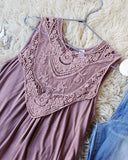 Lace Gypsy Tank in Taupe: Alternate View #3