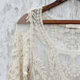 Laced in Snow Blouse in Cream: Alternate View #2