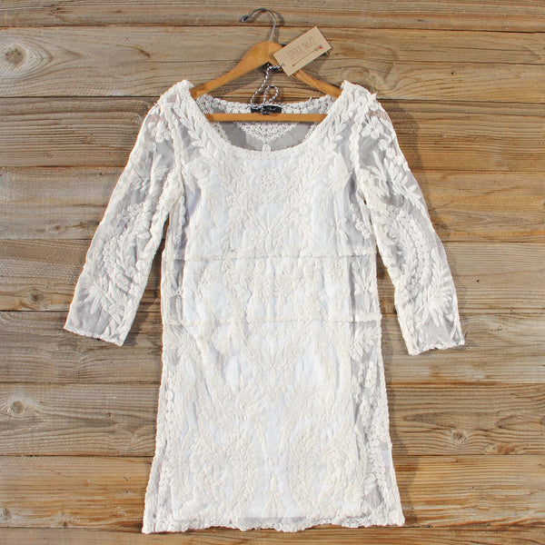 Laced in Snow Dress: Featured Product Image