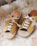 Laced Espadrilles in Mustard: Alternate View #3