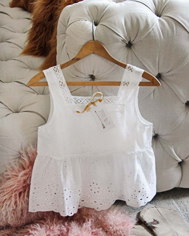 Lace & Eyelet Layering Tank