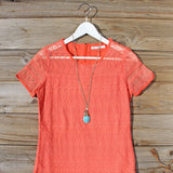Lacey Tee Shirt Dress in Orange: Alternate View #2