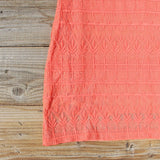 Lacey Tee Shirt Dress in Orange: Alternate View #3