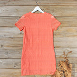 Lacey Tee Shirt Dress in Orange: Alternate View #4