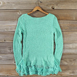 Lake Chelan Lace Sweater in Mist: Alternate View #4
