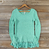 Lake Chelan Lace Sweater in Mist: Alternate View #1
