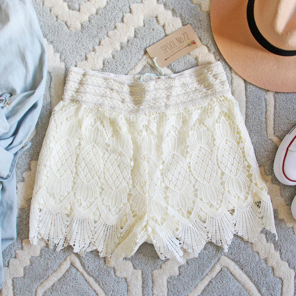 Summer Aspen Lace Shorts: Featured Product Image