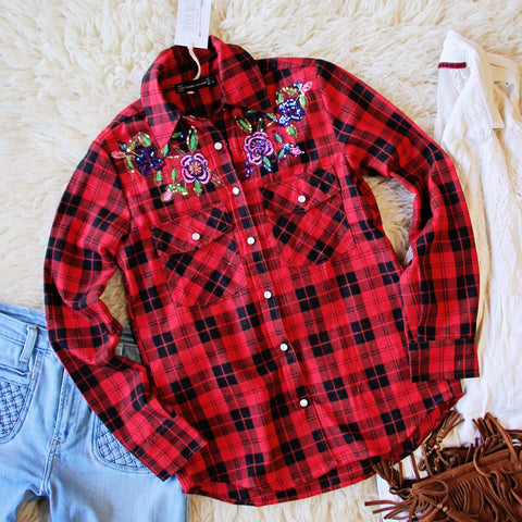 Lakestream Cozy Plaid Top