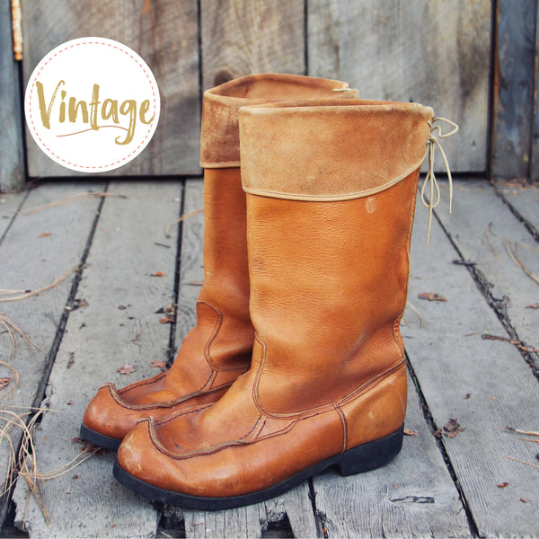 Larkspur Vintage Moccasin Boots: Featured Product Image