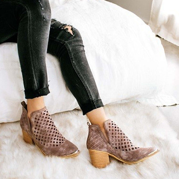 Smoke Lavender Booties: Featured Product Image