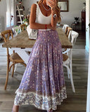 Lavender Shadows Maxi Skirt: Alternate View #2