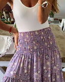 Lavender Shadows Maxi Skirt: Alternate View #4