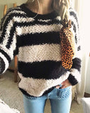 Layla Cozy Stripe Sweater: Alternate View #1