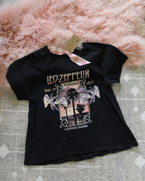 Led Zeppelin Concert Tee in Black: Featured Product Image