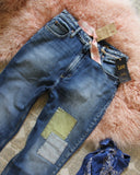 Vintage Modern Patch Jeans: Alternate View #1