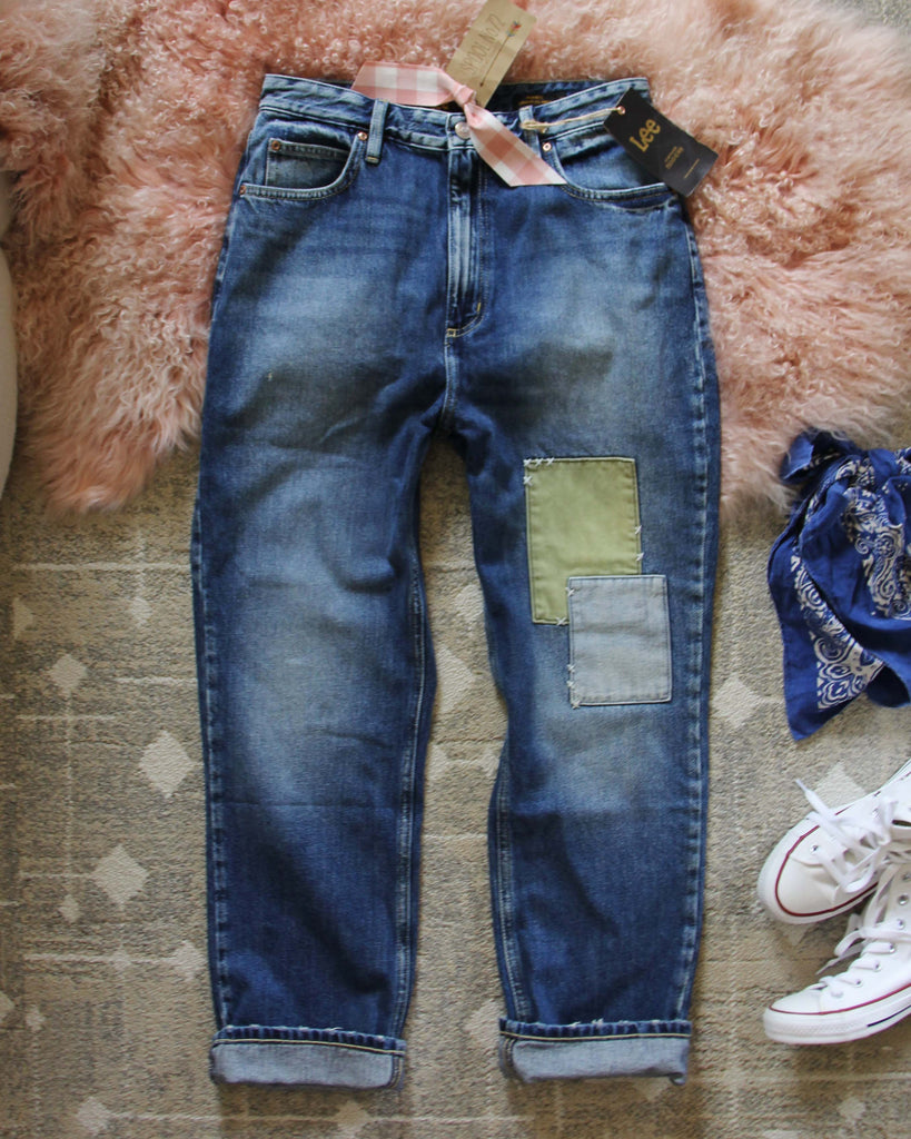 Vintage Modern Patch Jeans, Sweet Lee Brand Denim from Spool 72.