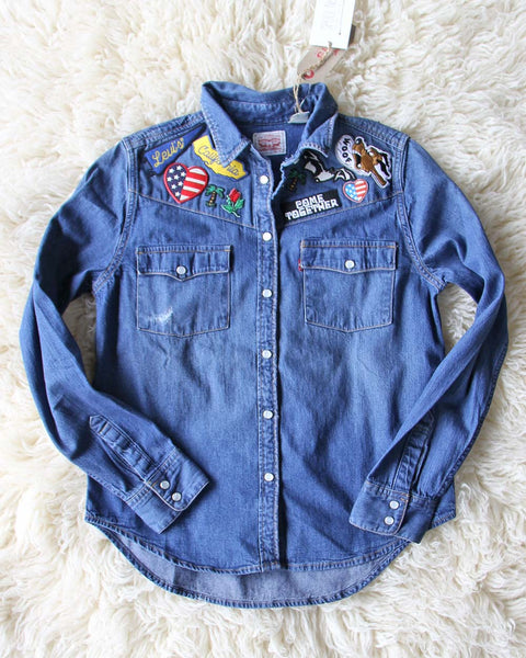 Levi's Patched Denim Top: Featured Product Image
