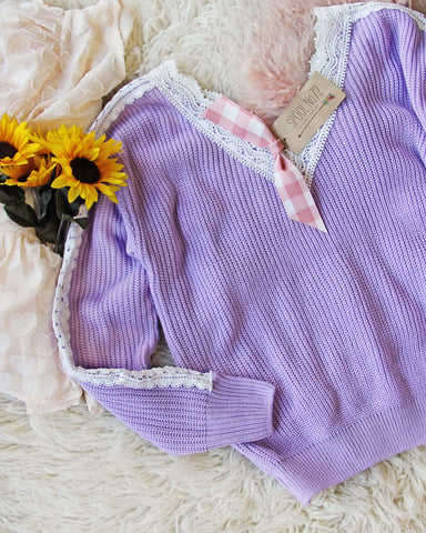 Lilac & Lace Sweater