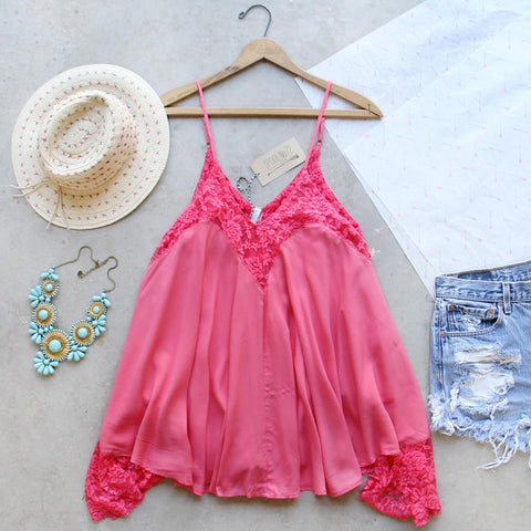 The Linden Layering Tank in Coral