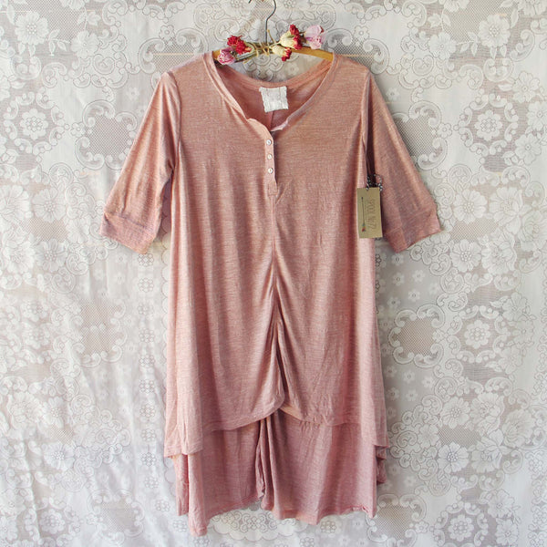 Lola T-Shirt Tunic Dress in Rose: Featured Product Image