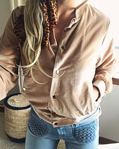 Lounger Velvet Bomber