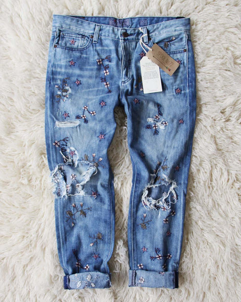 Spool + Lucky Embroidered Jeans: Featured Product Image