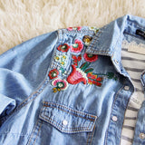 Lucky Embroidered Denim Top: Alternate View #3