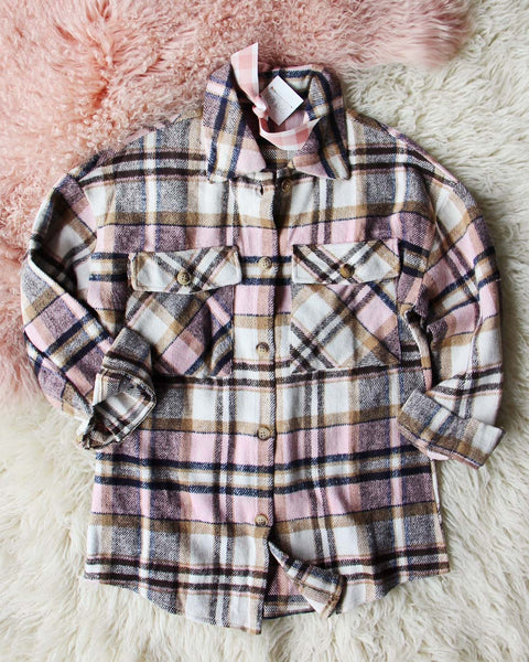 Lumber Jill Jacket Shirt in Pink: Featured Product Image