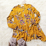 Lune & Stars Tunic Dress in Mustard (wholesale): Alternate View #2