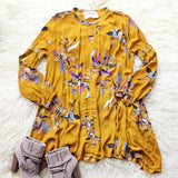 Lune & Stars Tunic Dress in Mustard (wholesale): Alternate View #5