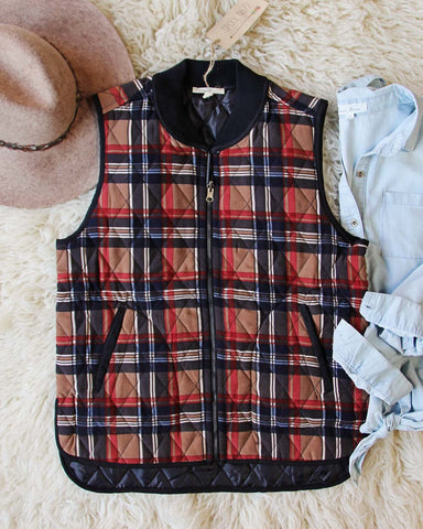 Cozy Plaid Vest