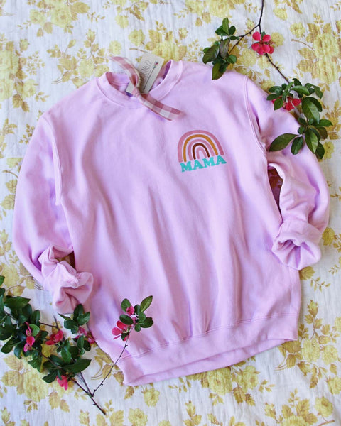 Mama Rainbow Sweatshirt: Featured Product Image