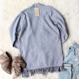 Marley Fringe Sweater in Gray: Alternate View #4