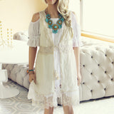 Marrakesh Lace Duster in Cream: Alternate View #1