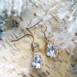 Melted Snow Earrings: Alternate View #1