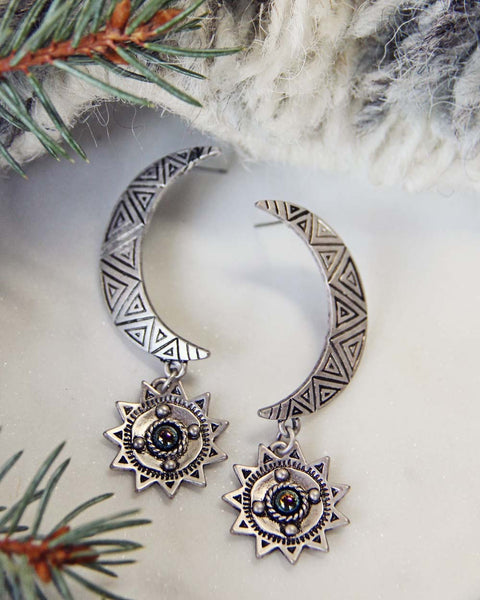 Mercury Star Earrings in Silver: Featured Product Image