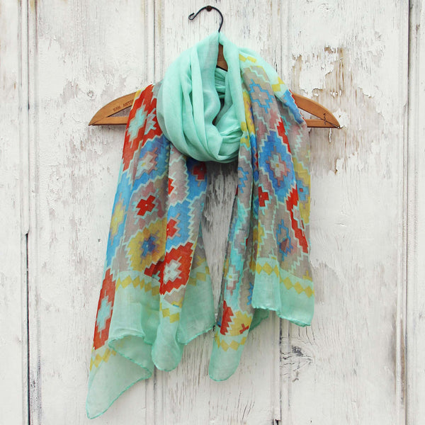Midnight Sun Scarf in Mint: Featured Product Image