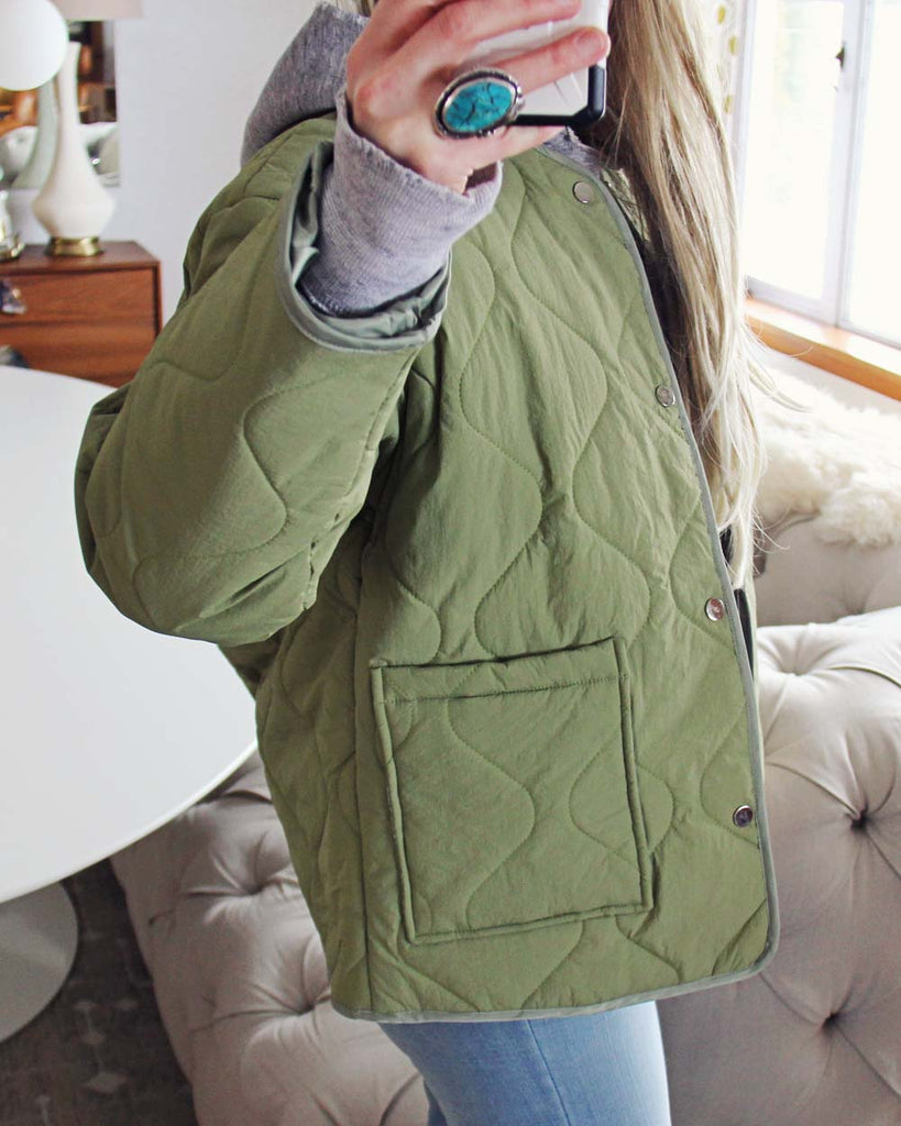 Military Quilt Jacket, Cozy Winter Jackets from Spool .   Spool