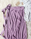 Mineral Wrap Maxi Skirt in Mauve: Alternate View #2