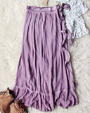 Mineral Wrap Maxi Skirt in Mauve: Alternate View #4